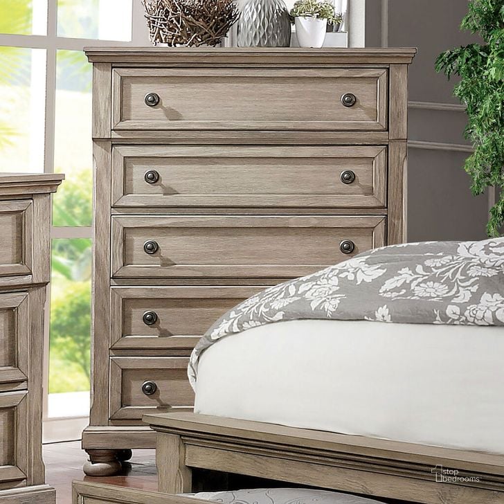 The appearance of Wells Chest In Gray designed by Furniture of America in the transitional interior design. This gray piece of furniture  was selected by 1StopBedrooms from Wells Collection to add a touch of cosiness and style into your home. Sku: CM7568C. Material: Wood. Product Type: Chest. Image1