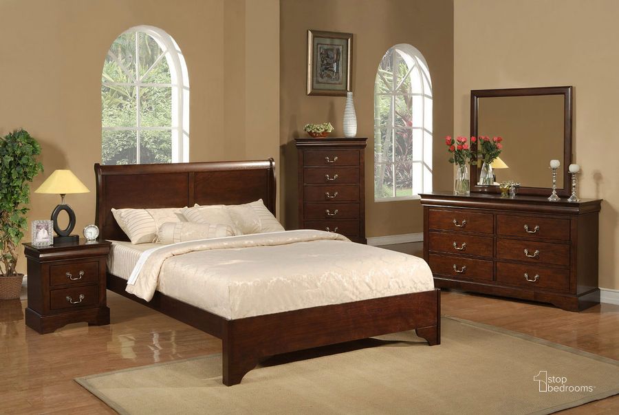 The appearance of West Haven Cappuccino Full Sleigh Bed designed by Alpine in the transitional interior design. This brown piece of furniture  was selected by 1StopBedrooms from West Haven Collection to add a touch of cosiness and style into your home. Sku: 2200F. Bed Type: Sleigh Bed. Product Type: Sleigh Bed. Bed Size: Full. Material: Rubberwood. Image1