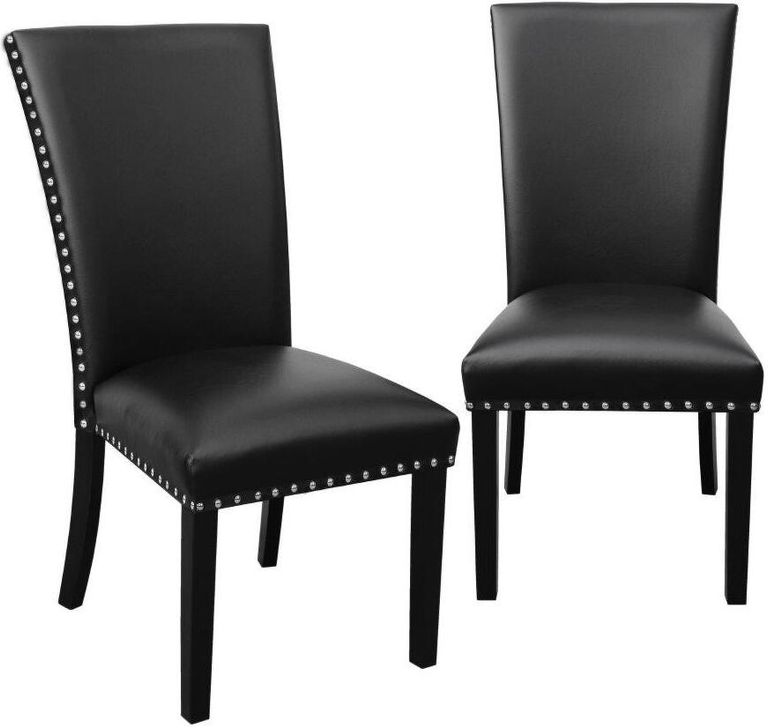 The appearance of Westby Side Chair - Set Of 2 designed by Steve Silver in the transitional interior design. This ebony piece of furniture  was selected by 1StopBedrooms from Westby Collection to add a touch of cosiness and style into your home. Sku: WB380S. Product Type: Side Chair. Material: Rubberwood. Image1