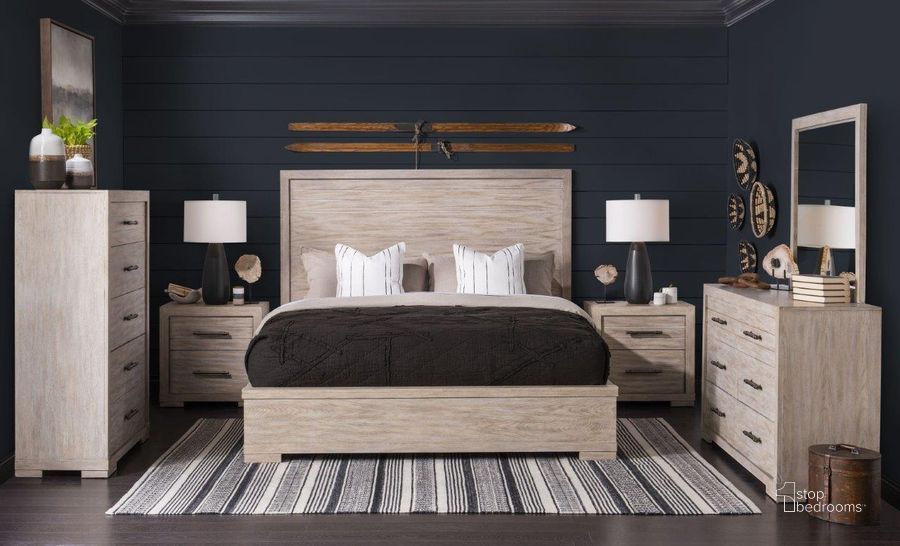 The appearance of Westwood Light Weathered Oak Panel Bedroom Set designed by Legacy Classic in the modern / contemporary interior design. This brown piece of furniture  was selected by 1StopBedrooms from Westwood Collection to add a touch of cosiness and style into your home. Sku: 1732-4105;1732-4115;1732-4901;1732-3100. Bed Type: Panel Bed. Product Type: Panel Bed. Bed Size: Queen. Material: Wood Veneer. Image1