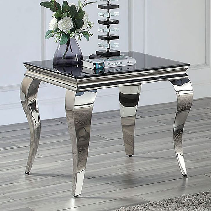 The appearance of Wetzikon End Table In Black and Silver designed by Furniture of America in the glam interior design. This black/silver piece of furniture  was selected by 1StopBedrooms from Wetzikon Collection to add a touch of cosiness and style into your home. Sku: CM4903BK-E-1;CM4903E-2;CM4903E-3. Material: Metal. Product Type: End Table. Image1