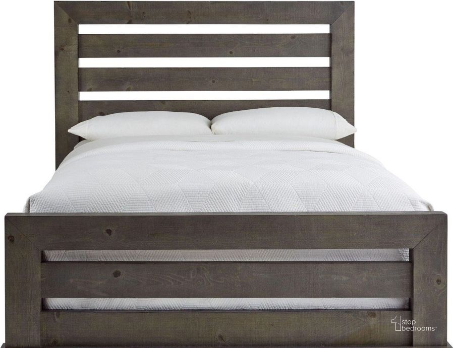 The appearance of Willow Distressed Dark Gray Queen Slat Bed designed by Progressive Furniture in the transitional interior design. This dark gray piece of furniture  was selected by 1StopBedrooms from Willow Collection to add a touch of cosiness and style into your home. Sku: P600-60;P600-61;P600-78. Bed Size: Queen. Product Type: Slat / Spindle Bed. Bed Type: Slat / Spindle Bed. Image1