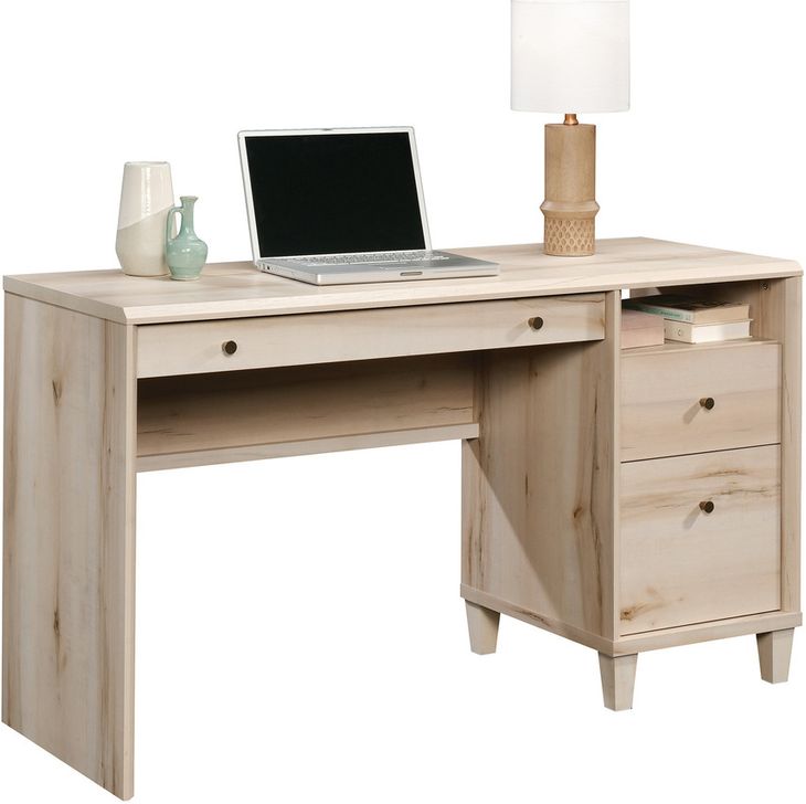 The appearance of Willow Place Computer Desk In Pacific Maple designed by Sauder in the transitional interior design. This pacific maple piece of furniture  was selected by 1StopBedrooms from Willow Place Collection to add a touch of cosiness and style into your home. Sku: 425282. Product Type: Computer Desk. Material: Engineered Wood. Image1