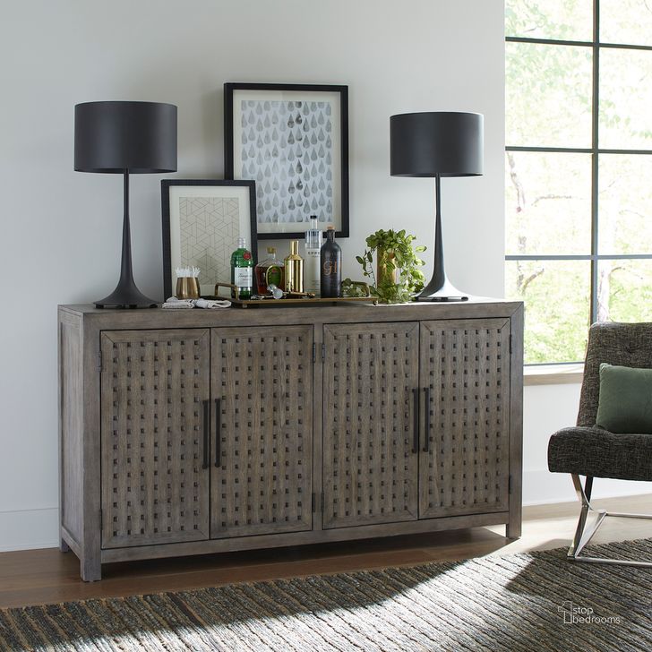 The appearance of Winslow Accent Buffet In Smokey Ash designed by Liberty in the transitional interior design. This ash piece of furniture  was selected by 1StopBedrooms from Winslow Collection to add a touch of cosiness and style into your home. Sku: 756-AC1000. Product Type: Buffet. Material: Rubberwood. Image1