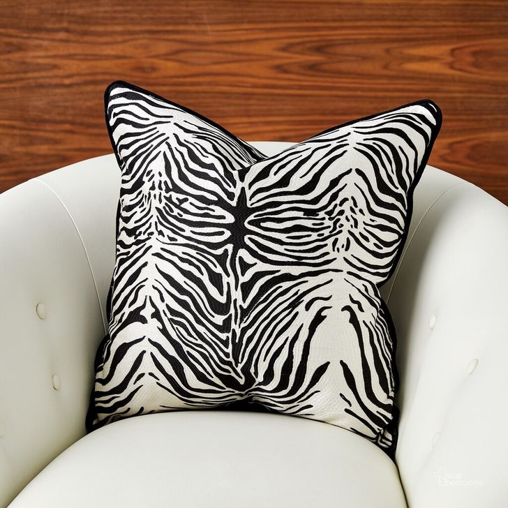 The appearance of Zebra Pillow In White And Black designed by Global Views in the modern / contemporary interior design. This black piece of furniture  was selected by 1StopBedrooms from Zebra Collection to add a touch of cosiness and style into your home. Sku: 9.93817. Material: Fabric. Product Type: Pillow. Image1