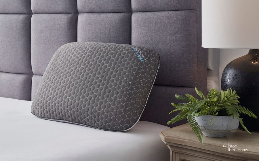 The appearance of Zephyr 2.0 Dark Gray Graphene Contour Pillow Set of 6 designed by Signature Design by Ashley in the traditional interior design. This dark gray piece of furniture  was selected by 1StopBedrooms from Zephyr 2.0 Collection to add a touch of cosiness and style into your home. Sku: M52113. Product Type: Pillow. Image1