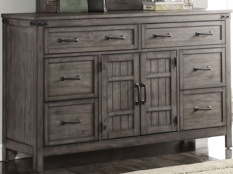 The appearance of Storehouse Gray Dresser designed by Legends Furniture in the rustic / southwestern interior design. This gray piece of furniture  was selected by 1StopBedrooms from Storehouse Collection to add a touch of cosiness and style into your home. Sku: ZSTR-7013. Material: Wood. Product Type: Dresser. Image1