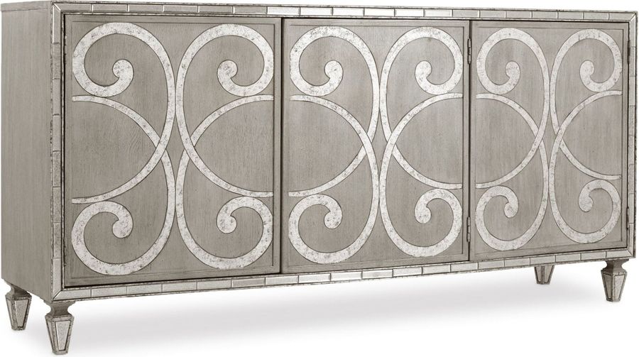 The appearance of Sanctuary Epoque Buffet designed by Hooker in the traditional interior design. This gray piece of furniture  was selected by 1StopBedrooms from Sanctuary Collection to add a touch of cosiness and style into your home. Sku: 5603-75900-LTBR. Material: Wood. Product Type: Buffet. Image1