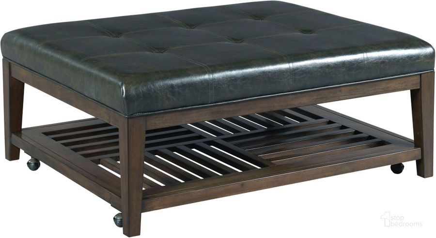 The appearance of Hidden Treasures Rectangular Cocktail Ottoman designed by Hammary in the traditional interior design. This black piece of furniture  was selected by 1StopBedrooms from Hidden Treasures Collection to add a touch of cosiness and style into your home. Sku: 090-792. Product Type: Ottoman. Material: Vinyl. Image1