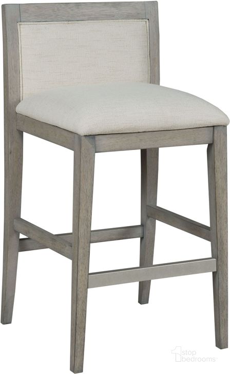 The appearance of Hidden Treasures Gray Barstool Set of 2 designed by Hammary in the modern / contemporary interior design. This gray piece of furniture  was selected by 1StopBedrooms from Hidden Treasures Collection to add a touch of cosiness and style into your home. Sku: 090-987. Material: Wood. Product Type: Barstool.