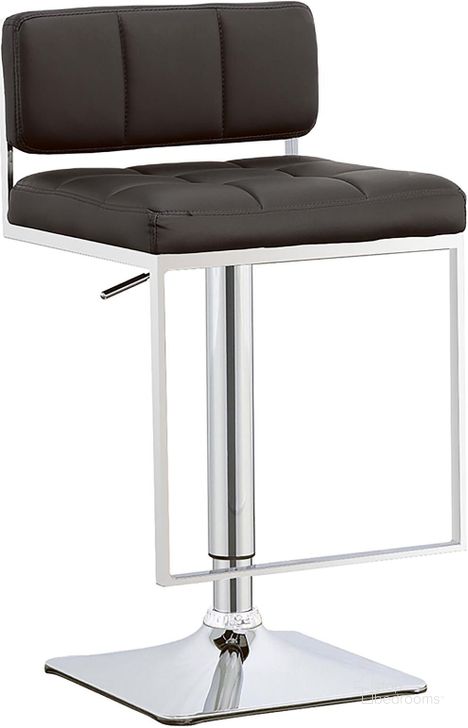 The appearance of Black Adjustable Bar Stool designed by Coaster in the modern / contemporary interior design. This black piece of furniture  was selected by 1StopBedrooms from Barstools Collection to add a touch of cosiness and style into your home. Sku: 100194. Product Type: Barstool. Material: Vinyl. Image1