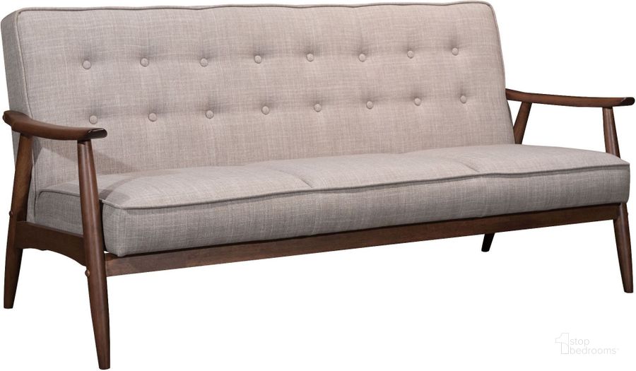 The appearance of Rocky Putty Sofa designed by Zuo Modern in the modern / contemporary interior design. This putty piece of furniture  was selected by 1StopBedrooms from Rocky Collection to add a touch of cosiness and style into your home. Sku: 100533. Material: Fabric. Product Type: Sofa. Key Features: Tufted. Image1