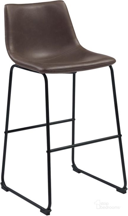 The appearance of 102536 Rec Room Two-Tone Brown Upholstered Barstool Set of 2 designed by Coaster in the modern / contemporary interior design. This brown piece of furniture  was selected by 1StopBedrooms from Rec Room Collection to add a touch of cosiness and style into your home. Sku: 102536. Product Type: Barstool. Material: Vinyl. Image1