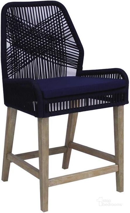 The appearance of Dark Blue Counter Height Stool Set Of 2 designed by Coaster in the modern / contemporary interior design. This blue piece of furniture  was selected by 1StopBedrooms from  to add a touch of cosiness and style into your home. Sku: 110036. Material: Wood. Product Type: Accent Chair. Image1