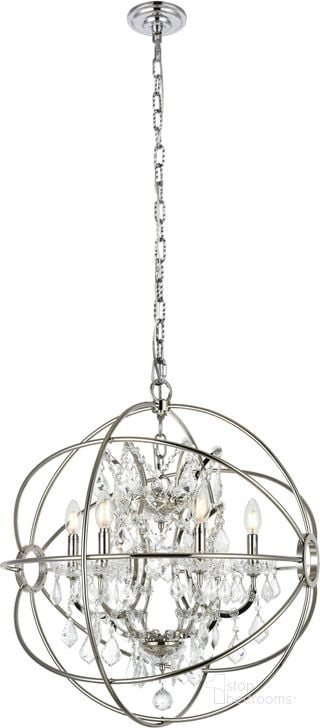 The appearance of Geneva 25" Polished nickel 6 Light Chandelier With Clear Royal Cut Crystal Trim designed by Elegant Lighting in the transitional interior design. This silver piece of furniture  was selected by 1StopBedrooms from Geneva Collection to add a touch of cosiness and style into your home. Sku: 1130D25PN/RC. Material: Glass. Product Type: Chandelier. Image1