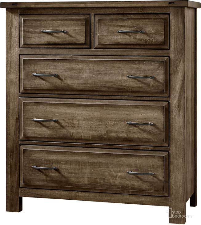 The appearance of Maple Road Maple Syrup 5 Drawer Chest designed by Artisan & Post in the rustic / southwestern interior design. This maple syrup piece of furniture  was selected by 1StopBedrooms from Maple Road Collection to add a touch of cosiness and style into your home. Sku: 117-115. Material: Wood. Product Type: Chest. Image1