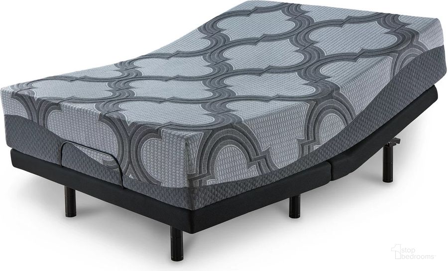 The appearance of 12 Inch Ashley Hybrid King Adjustable Base and Mattress In Gray designed by Signature Design by Ashley in the traditional interior design. This gray piece of furniture  was selected by 1StopBedrooms from 12 Inch Ashley Hybrid Collection to add a touch of cosiness and style into your home. Sku: M62841;M9X842. Material: Fabric. Size: King. Product Type: Adjustable Base. Image1