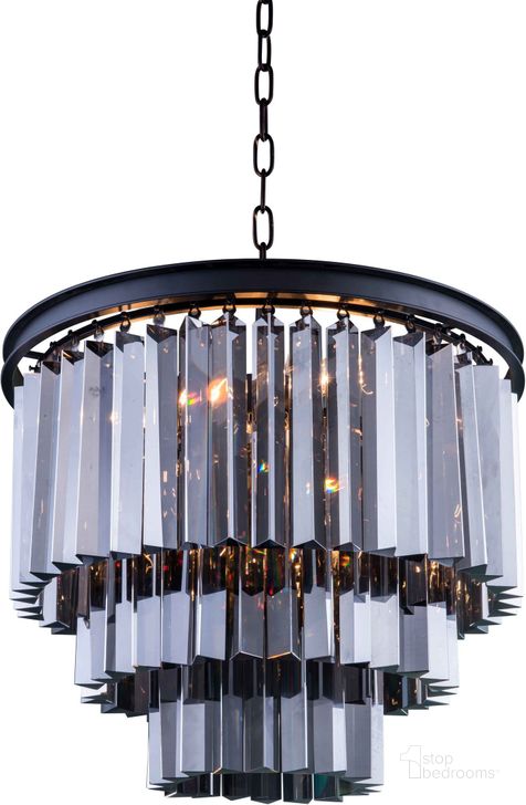 The appearance of Sydney 20 Matte Black 9 Light Chandelier With Silver Shade Royal Cut Crystal Trim designed by Elegant Lighting in the glam interior design. This black piece of furniture  was selected by 1StopBedrooms from Sydney Collection to add a touch of cosiness and style into your home. Sku: 1201D20MB-SS/RC. Material: Steel. Product Type: Chandelier.