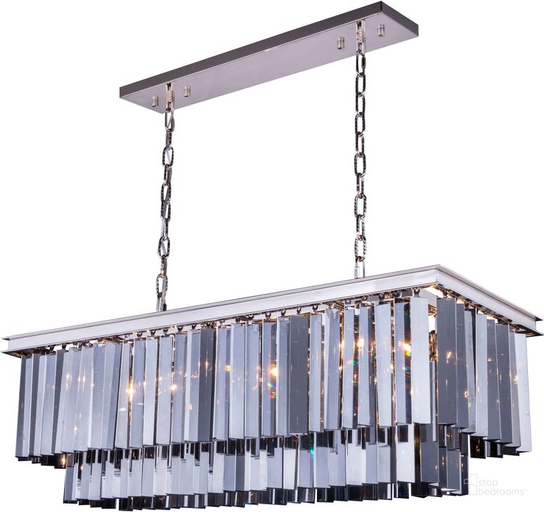 The appearance of Sydney 40 Polished nickel 12 Light Chandelier With Silver Shade Royal Cut Crystal Trim designed by Elegant Lighting in the transitional interior design. This silver piece of furniture  was selected by 1StopBedrooms from Sydney Collection to add a touch of cosiness and style into your home. Sku: 1202D40PN-SS/RC. Material: Steel. Product Type: Chandelier.