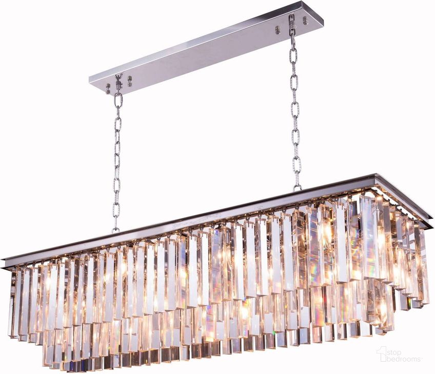 The appearance of Sydney 50 Polished nickel 12 Light Chandelier With Clear Royal Cut Crystal Trim designed by Elegant Lighting in the transitional interior design. This silver piece of furniture  was selected by 1StopBedrooms from Sydney Collection to add a touch of cosiness and style into your home. Sku: 1202D50PN/RC. Material: Steel. Product Type: Chandelier.