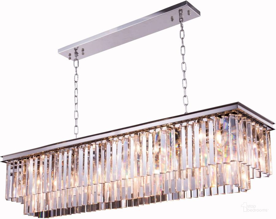 The appearance of Sydney 60 Polished nickel 12 Light Chandelier With Clear Royal Cut Crystal Trim designed by Elegant Lighting in the transitional interior design. This silver piece of furniture  was selected by 1StopBedrooms from Sydney Collection to add a touch of cosiness and style into your home. Sku: 1202D60PN/RC. Material: Steel. Product Type: Chandelier.