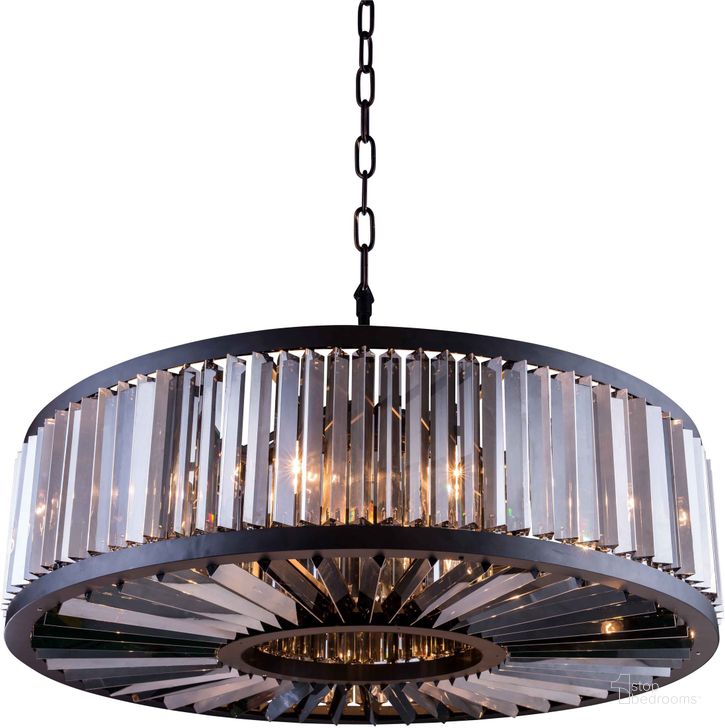 The appearance of Chelsea 43.5 Matte Black 10 Light Chandelier With Silver Shade Royal Cut Crystal Trim designed by Elegant Lighting in the glam interior design. This black piece of furniture  was selected by 1StopBedrooms from Chelsea Collection to add a touch of cosiness and style into your home. Sku: 1203G43MB-SS/RC. Material: Steel. Product Type: Chandelier.