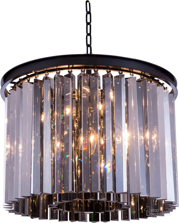 The appearance of Sydney 20 Matte Black 6 Light Pendant With Silver Shade Royal Cut Crystal Trim designed by Elegant Lighting in the glam interior design. This black piece of furniture  was selected by 1StopBedrooms from Sydney Collection to add a touch of cosiness and style into your home. Sku: 1208D20MB-SS/RC. Material: Steel. Product Type: Pendant Lighting.