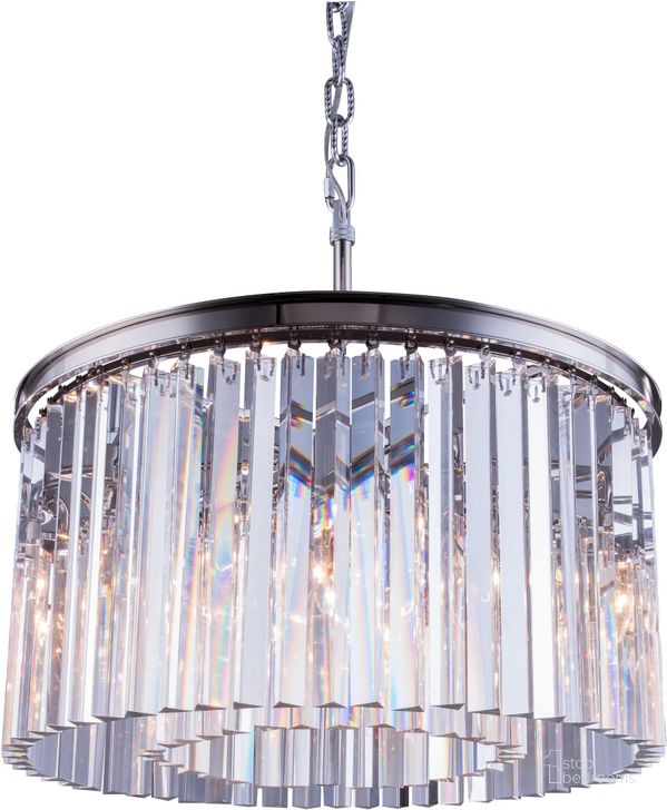 The appearance of Sydney 26 Polished nickel 8 Light Chandelier With Clear Royal Cut Crystal Trim designed by Elegant Lighting in the glam interior design. This silver piece of furniture  was selected by 1StopBedrooms from Sydney Collection to add a touch of cosiness and style into your home. Sku: 1208D26PN/RC. Material: Steel. Product Type: Chandelier.