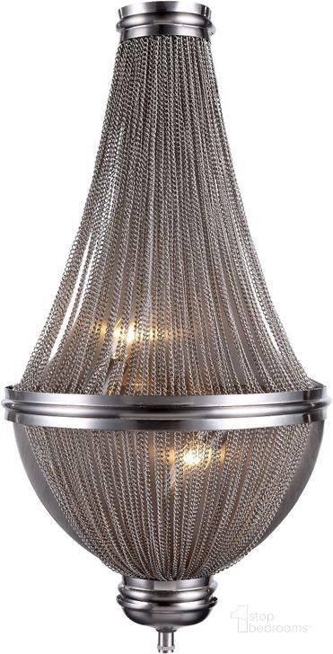 The appearance of Paloma 14 Inch Pewter 3 Light Wall Sconce designed by Elegant Lighting in the glam interior design. This silver piece of furniture  was selected by 1StopBedrooms from Paloma Collection to add a touch of cosiness and style into your home. Sku: 1210W13PW. Product Type: Wall Sconce.