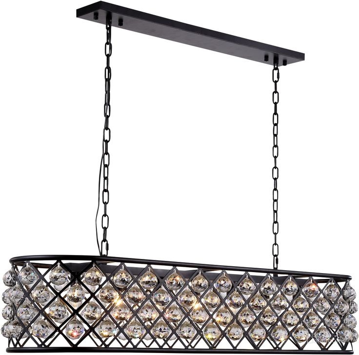 The appearance of Madison 13 Matte Black 7 Light Chandelier With Clear Royal Cut Crystal Trim designed by Elegant Lighting in the transitional interior design. This black piece of furniture  was selected by 1StopBedrooms from Madison Collection to add a touch of cosiness and style into your home. Sku: 1216G50MB/RC. Material: Steel. Product Type: Chandelier.