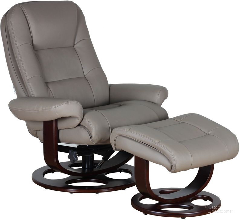 The appearance of 15-8021 Jacque Swivel Pedestal Recliner With Ottoman In Roman Tan designed by BarcaLounger in the transitional interior design. This tan piece of furniture  was selected by 1StopBedrooms from Jacque Collection to add a touch of cosiness and style into your home. Sku: 158021376086. Product Type: Recliner. Material: Leather Match. Image1