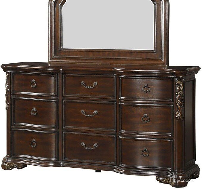 The appearance of Royal Highlands Rich Cherry Dresser designed by Homelegance in the traditional interior design. This brown piece of furniture  was selected by 1StopBedrooms from Royal Highlands Collection to add a touch of cosiness and style into your home. Sku: 1603-5. Material: Wood. Product Type: Dresser. Image1