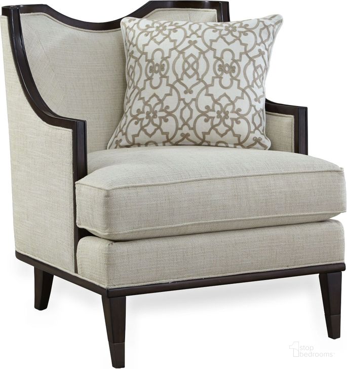 The appearance of Harper Ivory Matching Chair designed by A.R.T. in the transitional interior design. This beige piece of furniture  was selected by 1StopBedrooms from Harper Collection to add a touch of cosiness and style into your home. Sku: 161523-5336AA. Material: Fabric. Product Type: Chair. Image1