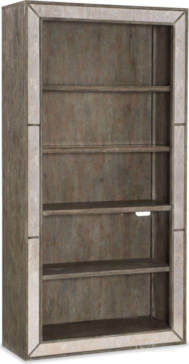 The appearance of Rustic Light Wood Glam Bookcase designed by Hooker in the traditional interior design. This brown piece of furniture  was selected by 1StopBedrooms from Rustic Collection to add a touch of cosiness and style into your home. Sku: 1641-10445-LTWD. Material: Wood. Product Type: Standard Bookcase. Image1
