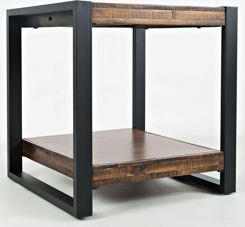The appearance of Loftworks End Table designed by Jofran in the transitional interior design. This black piece of furniture  was selected by 1StopBedrooms from Loftworks Collection to add a touch of cosiness and style into your home. Sku: 1690-3. Material: Wood. Product Type: End Table. Image1