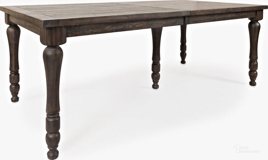The appearance of Madison County Barnwood Rectangular Extendable Dining Table designed by Jofran in the traditional interior design. This brown piece of furniture  was selected by 1StopBedrooms from Madison County Collection to add a touch of cosiness and style into your home. Sku: 1700-106. Table Base Style: Legs. Product Type: Dining Table. Table Top Shape: Rectangular. Material: Pine. Image1
