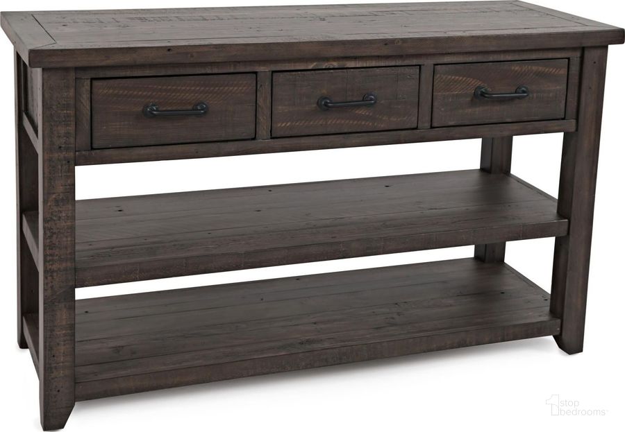 The appearance of Madison County Barnwood Harris 3 Drawer Console Table designed by Jofran in the traditional interior design. This brown piece of furniture  was selected by 1StopBedrooms from Madison County Collection to add a touch of cosiness and style into your home. Sku: 1700-14. Product Type: Console Table. Material: Pine. Image1