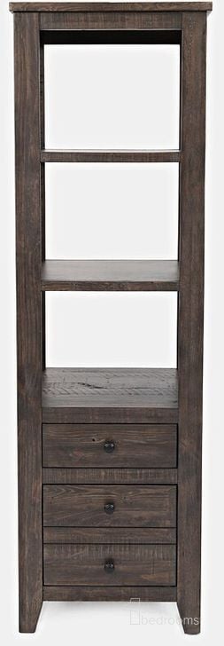 The appearance of Madison Country Side Pier Barnwood designed by Jofran in the transitional interior design. This barnwood piece of furniture  was selected by 1StopBedrooms from Madison County Collection to add a touch of cosiness and style into your home. Sku: 1700-22. Product Type: Bookcase. Material: Pine. Image1