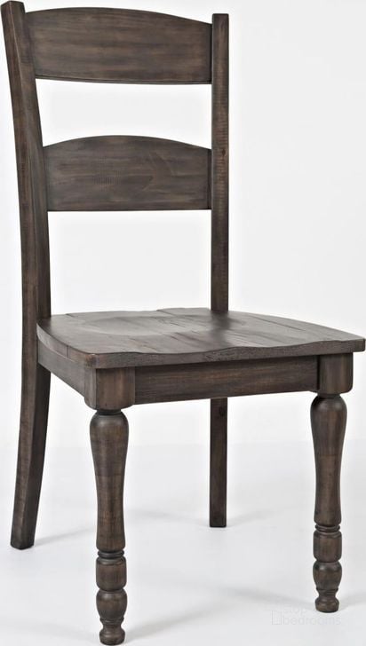 The appearance of Madison County Barnwood Ladderback Side Chair Set Of 2 designed by Jofran in the traditional interior design. This brown piece of furniture  was selected by 1StopBedrooms from Madison County Collection to add a touch of cosiness and style into your home. Sku: 1700-401KD. Product Type: Dining Chair. Material: Pine. Image1