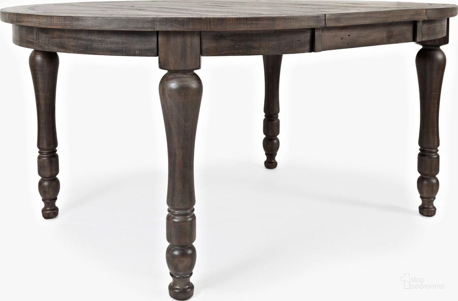 The appearance of Madison County Barnwood Extendable Round Dining Table designed by Jofran in the traditional interior design. This brown piece of furniture  was selected by 1StopBedrooms from Madison County Collection to add a touch of cosiness and style into your home. Sku: 1700-66. Table Base Style: Legs. Table Top Shape: Round. Product Type: Dining Table. Material: Pine. Image1