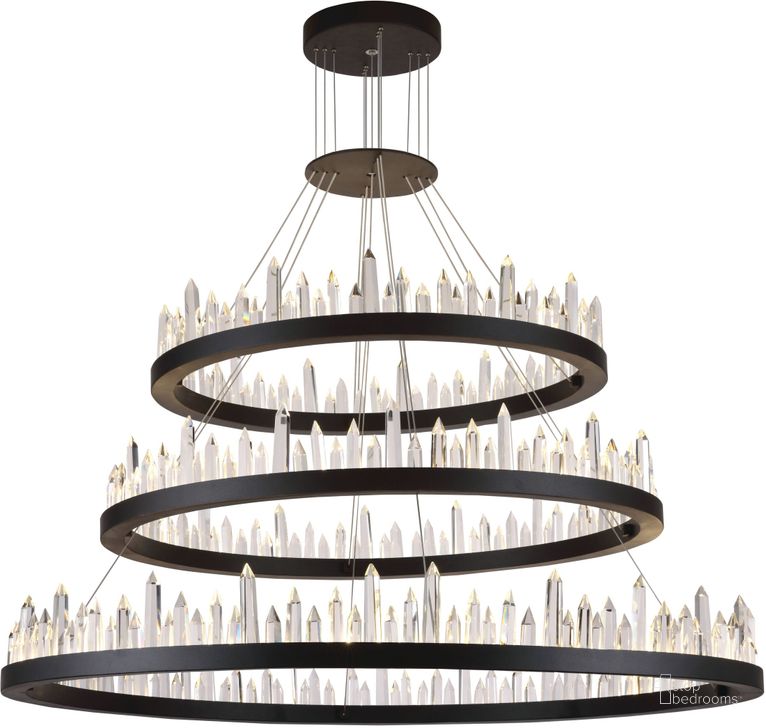 The appearance of Malta 42 Satin Dark Grey 128 Light Chandelier Royal Cut Crystal Trim designed by Elegant Lighting in the modern / contemporary interior design. This gray piece of furniture  was selected by 1StopBedrooms from Malta Collection to add a touch of cosiness and style into your home. Sku: 1705G3LSDG. Material: Metal. Product Type: Chandelier.
