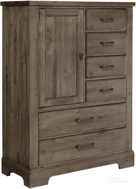 The appearance of Cool Rustic Stone Grey 6 Drawer Standing Chest designed by Artisan & Post in the rustic / southwestern interior design. This brown piece of furniture  was selected by 1StopBedrooms from Cool Rustic Collection to add a touch of cosiness and style into your home. Sku: 172-117. Product Type: Chest. Image1