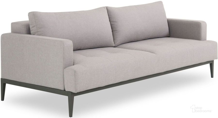 The appearance of Light Grey Sofa designed by J&M in the modern / contemporary interior design. This gray piece of furniture  was selected by 1StopBedrooms from Light Collection to add a touch of cosiness and style into your home. Sku: 17342. Material: Fabric. Product Type: Sofa. Image1