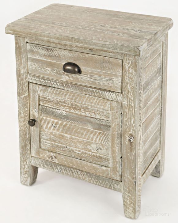 The appearance of Artisans Craft Washed Grey Accent Table designed by Jofran in the transitional interior design. This cream piece of furniture  was selected by 1StopBedrooms from Artisan'S Craft Collection to add a touch of cosiness and style into your home. Sku: 1743-20. Material: Wood. Product Type: Accent Table. Table Top Shape: Rectangular. Image1