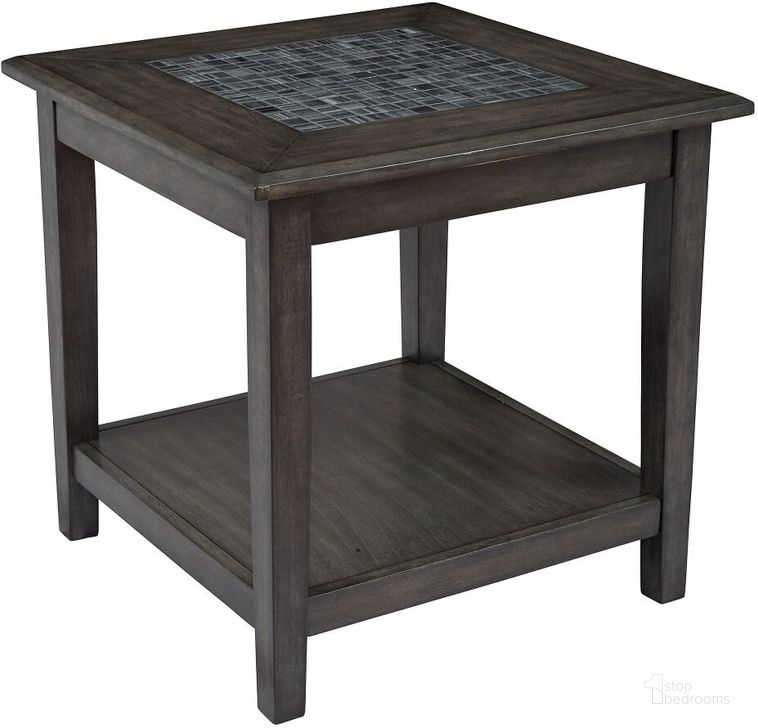 The appearance of Grey Mosaic End Table designed by Jofran in the transitional interior design. This gray piece of furniture  was selected by 1StopBedrooms from Grey Mosaic Collection to add a touch of cosiness and style into your home. Sku: 1798-3. Material: Wood. Product Type: End Table. Image1