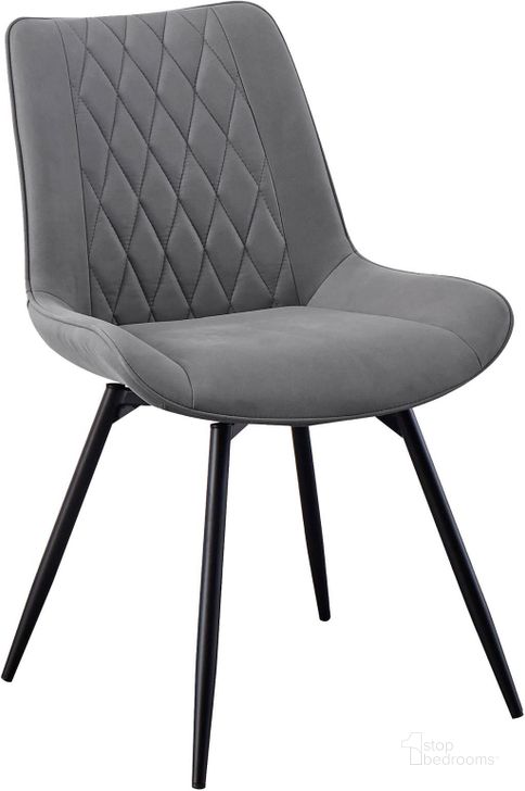 The appearance of Grey Swivel Dining Chair Set Of 2 designed by Coaster in the modern / contemporary interior design. This gray piece of furniture  was selected by 1StopBedrooms from  to add a touch of cosiness and style into your home. Sku: 193312. Product Type: Dining Chair. Material: Plywood. Image1