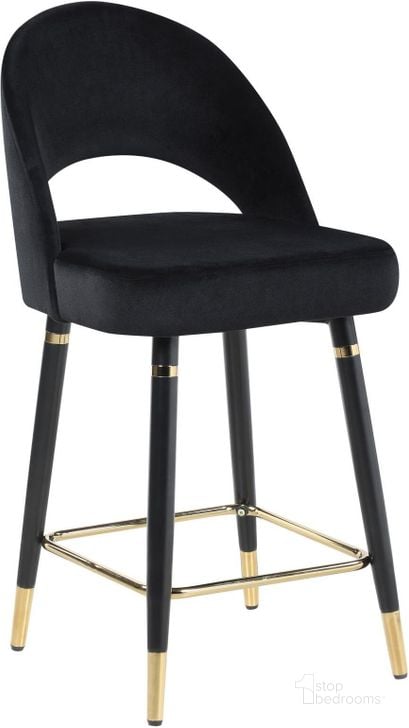 The appearance of Black Counter Height Stool Set Of 2 designed by Coaster in the modern / contemporary interior design. This black piece of furniture  was selected by 1StopBedrooms from  to add a touch of cosiness and style into your home. Sku: 193569. Product Type: Barstool. Material: Plywood. Image1