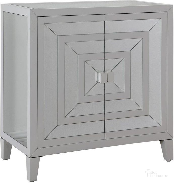 The appearance of 2 Door Poplar Wood Cabinet In White And Clear Mirrored designed by Best Master Furniture in the transitional interior design. This white piece of furniture  was selected by 1StopBedrooms from  to add a touch of cosiness and style into your home. Sku: T1934. Material: Wood. Product Type: Cabinet. Image1
