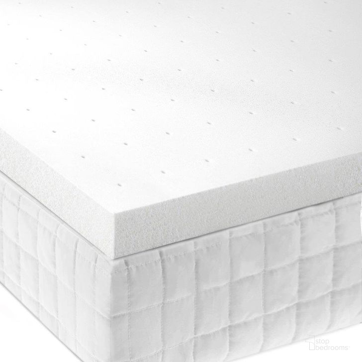 The appearance of 2 Inch Cal King Memory Foam Mattress Topper designed by Malouf in the modern / contemporary interior design. This white piece of furniture  was selected by 1StopBedrooms from  to add a touch of cosiness and style into your home. Sku: IS20CK45MT. Product Type: Mattress Topper. Image1