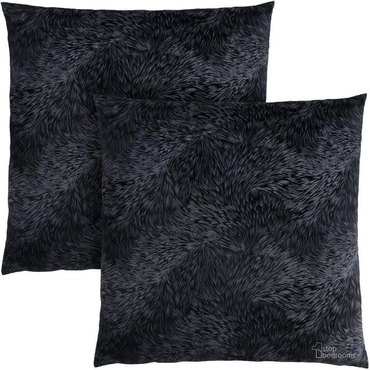 The appearance of 2 Piece 18 Inch x 18 Inch Pillow In And Black Feathered Velvet designed by Monarch Specialties in the glam interior design. This black piece of furniture  was selected by 1StopBedrooms from  to add a touch of cosiness and style into your home. Sku: I 9333. Material: Polyester. Product Type: Pillow. Image1